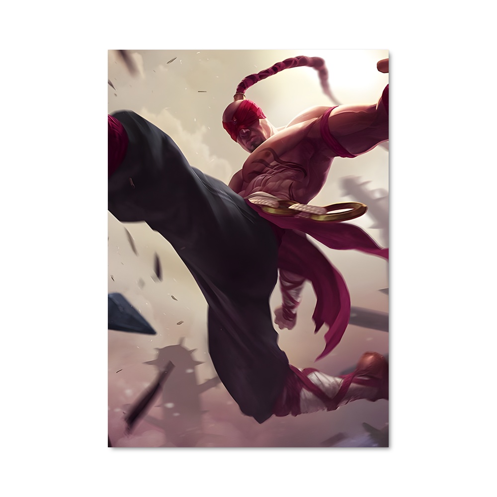 Poster L'Ascension de Lee Sin – affiche League Of Legends